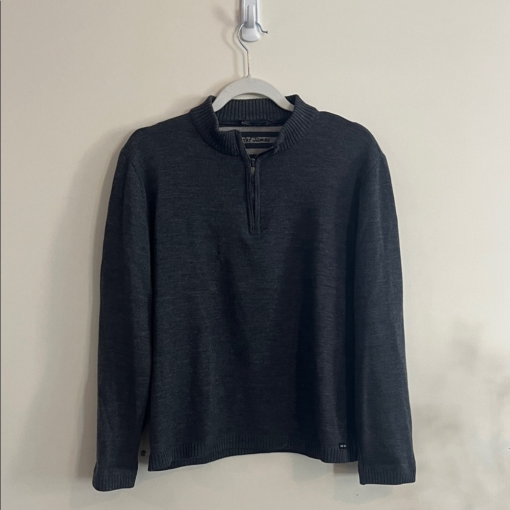 Saint James Wool Quarter Zip Mens Woolmark Casual Work France‎ L Dupuis 1889